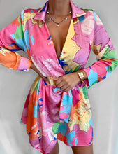 Load image into Gallery viewer, Ayda Bright Multi Floral Wrap Dress