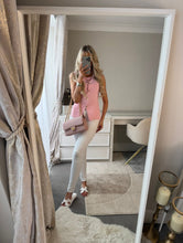 Load image into Gallery viewer, Sasha Knit Gold Button Vest Top- Pink