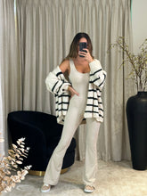 Load image into Gallery viewer, Maya Striped Cardigan - Stone