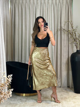 Load image into Gallery viewer, Anastasia Midi Skirt - Gold
